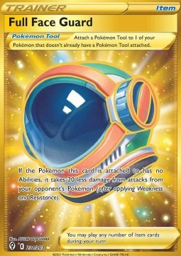 Full Face Guard Pokemon card from Evolving Skies