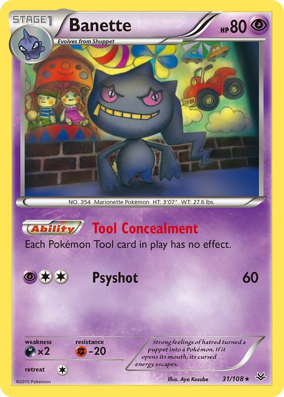 Banette (31) Pokemon card from XY - Roaring Skies