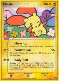 Plusle Pokemon card from POP Series 3