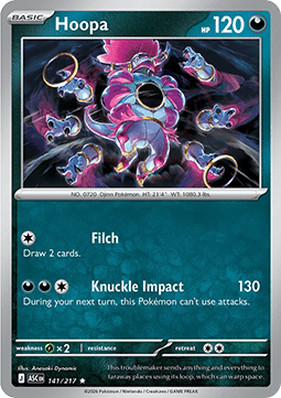 Hoopa Pokemon card from Ascended Heroes