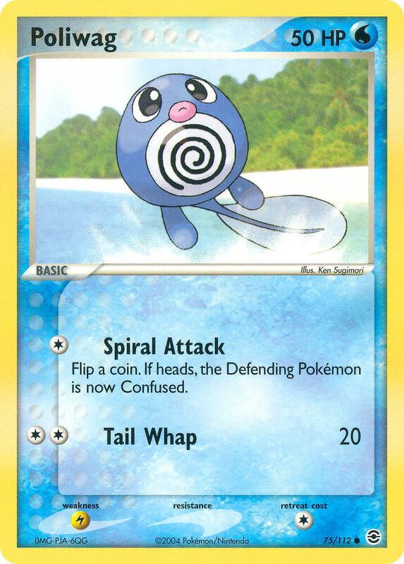 Poliwag Pokemon card from FireRed & LeafGreen