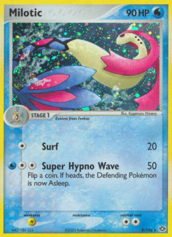 Milotic Pokemon card from EX Emerald