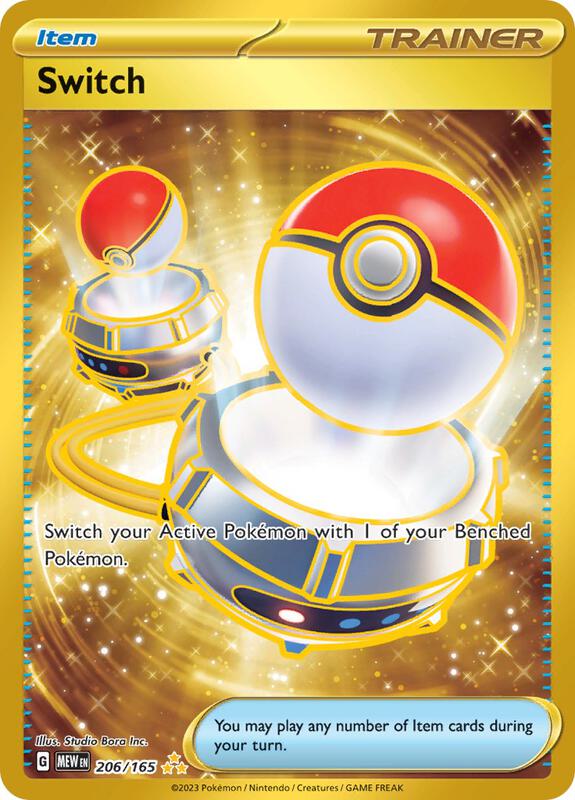 Switch Pokemon card from SV: Scarlet & Violet 151