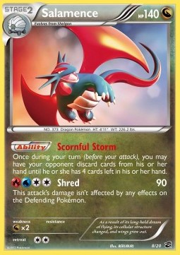 Salamence Pokemon card from Dragon Vault