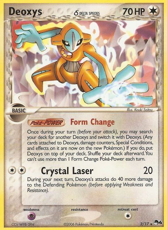 Deoxys (Delta Species) Pokemon card from POP Series 4