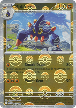 Boldore Pokemon card from White Flare Additionals