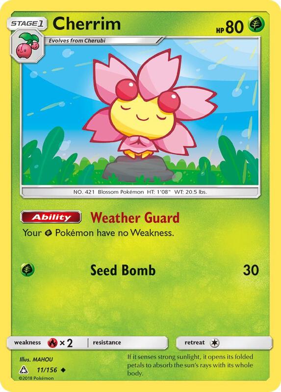 Cherrim Pokemon card from SM - Ultra Prism