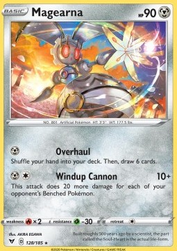 Magearna Pokemon card from Vivid Voltage