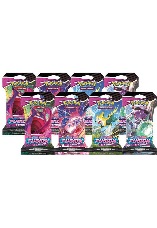 Fusion Strike Sleeved Booster Pack Bundle [Set of 8] Pokemon card from SWSH08: Fusion Strike