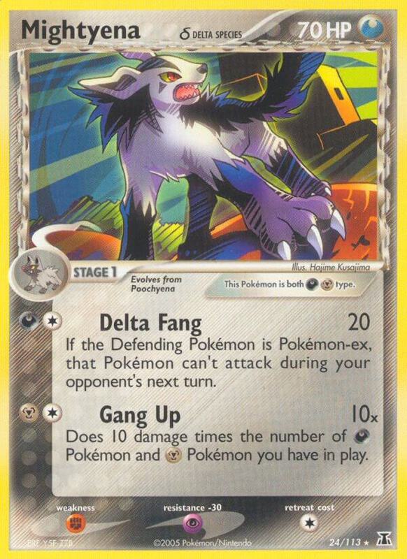 Mightyena (Delta Species) Pokemon card from Delta Species