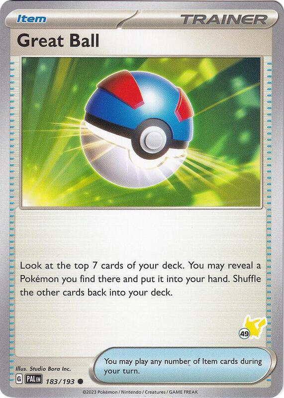 Great Ball - Pikachu 49 Pokemon card from Battle Academy 2024