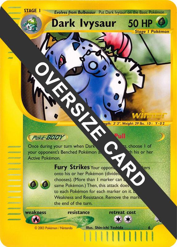 Dark Ivysaur - 6 (Best of Game 6 Promo) Pokemon card from Jumbo Cards