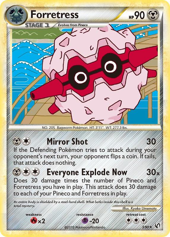 Forretress (3) Pokemon card from Undaunted