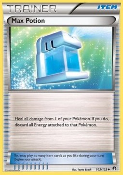 Max Potion Pokemon card from BREAKpoint