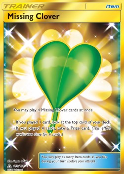 Missing Clover Pokemon card from Ultra Prism