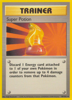 Super Potion Pokemon card from Base Set