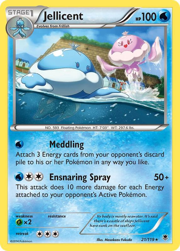 Jellicent Pokemon card from XY - Phantom Forces