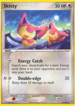 Skitty Pokemon card from EX Sandstorm