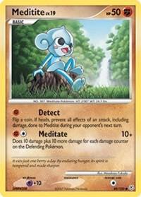 Meditite Pokemon card from Diamond and Pearl