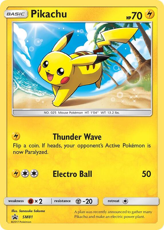 Pikachu - SM81 Pokemon card from SM Promos