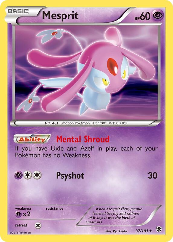 Mesprit Pokemon card from Plasma Blast