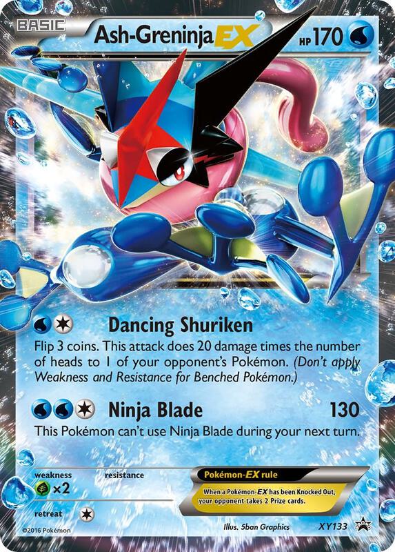Ash-Greninja EX - XY133 Pokemon card from XY Promos