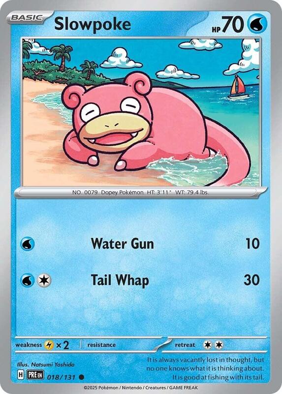 Slowpoke Pokemon card from SV: Prismatic Evolutions