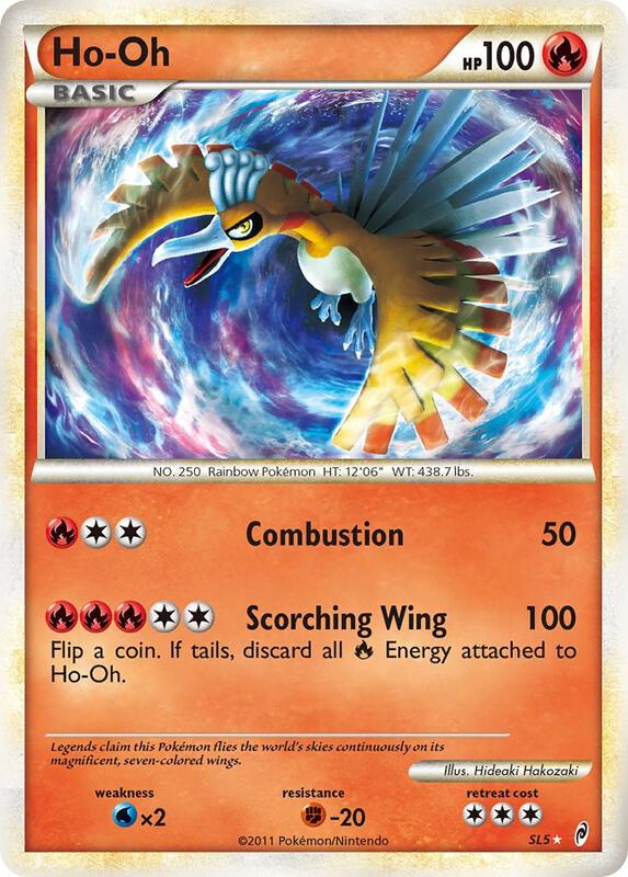 Ho-Oh (Shiny) Pokemon card from Call of Legends