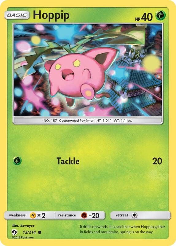 Hoppip (12) Pokemon card from SM - Lost Thunder
