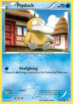 Psyduck Pokemon card from Boundaries Crossed