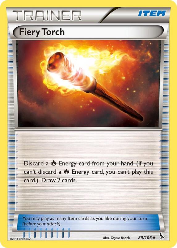 Fiery Torch Pokemon card from XY - Flashfire