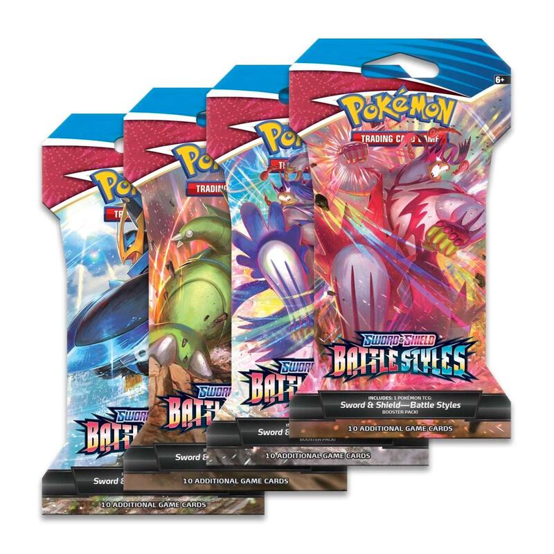 Battle Styles Sleeved Booster Pack Art Bundle [Set of 4] Pokemon card from SWSH05: Battle