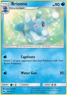 Brionne Pokemon card from Lost Thunder