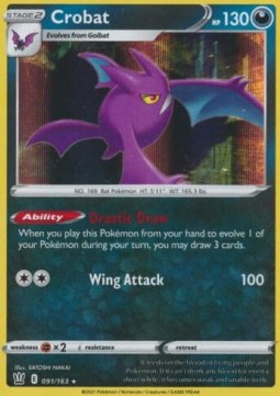 Crobat Pokemon card from Battle Styles