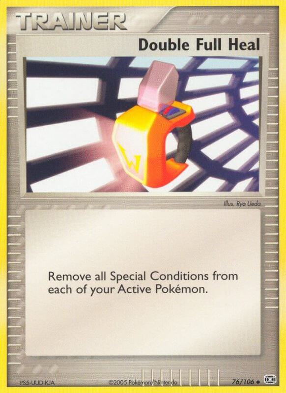 Double Full Heal Pokemon card from Emerald
