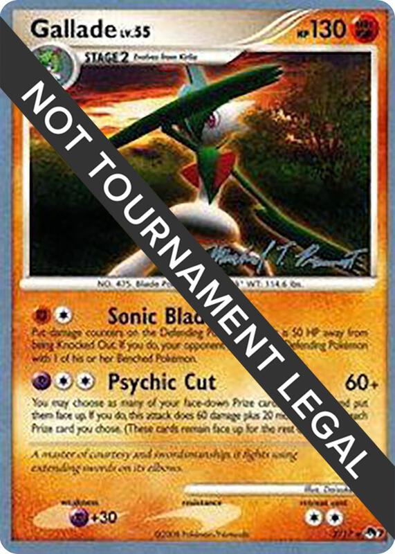 Gallade - 2010 (Michael Pramawat) Pokemon card from World Championship Decks