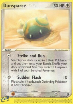 Dunsparce Pokemon card from EX Sandstorm
