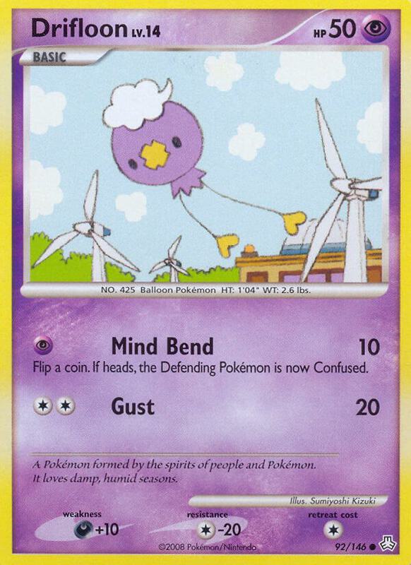 Drifloon Pokemon card from Legends Awakened