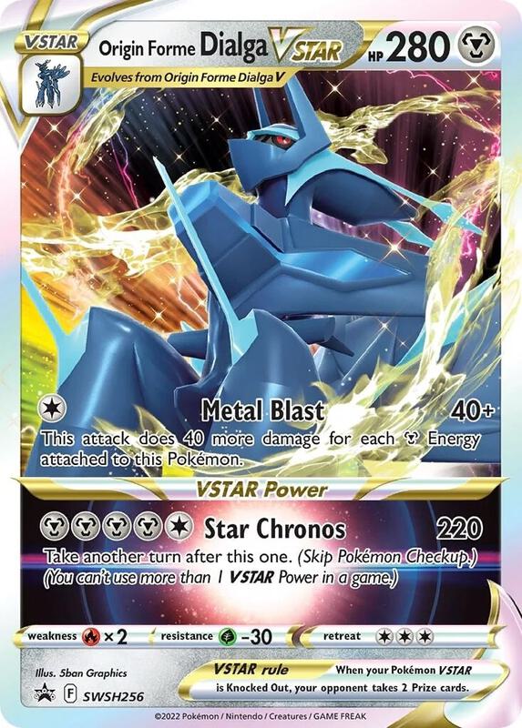 Origin Forme Dialga VSTAR Pokemon card from SWSH: Sword & Shield Promo Cards