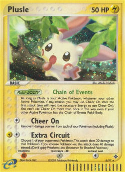 Plusle (Holo) Pokemon card from EX Dragon