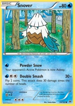 Snover Pokemon card from BREAKthrough