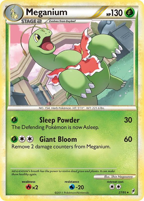 Meganium Pokemon card from Call of Legends