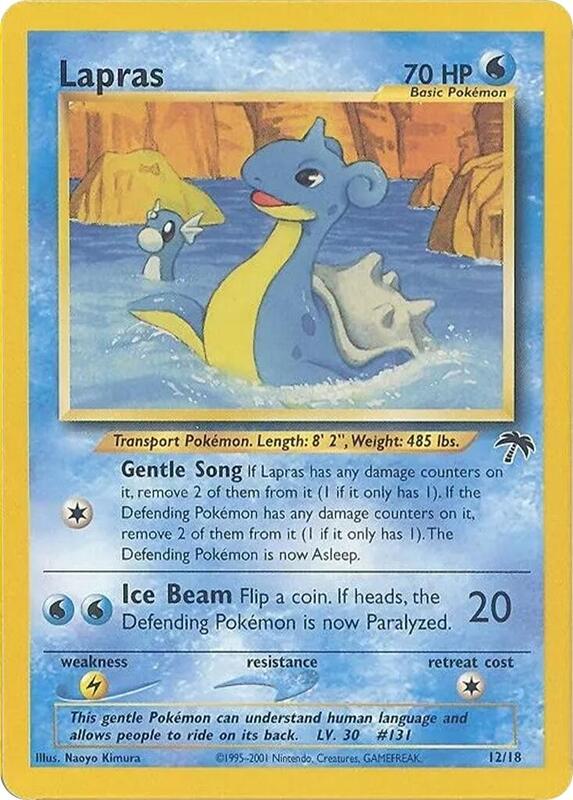 Lapras Pokemon card from Southern Islands