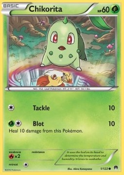 Chikorita Pokemon card from BREAKpoint