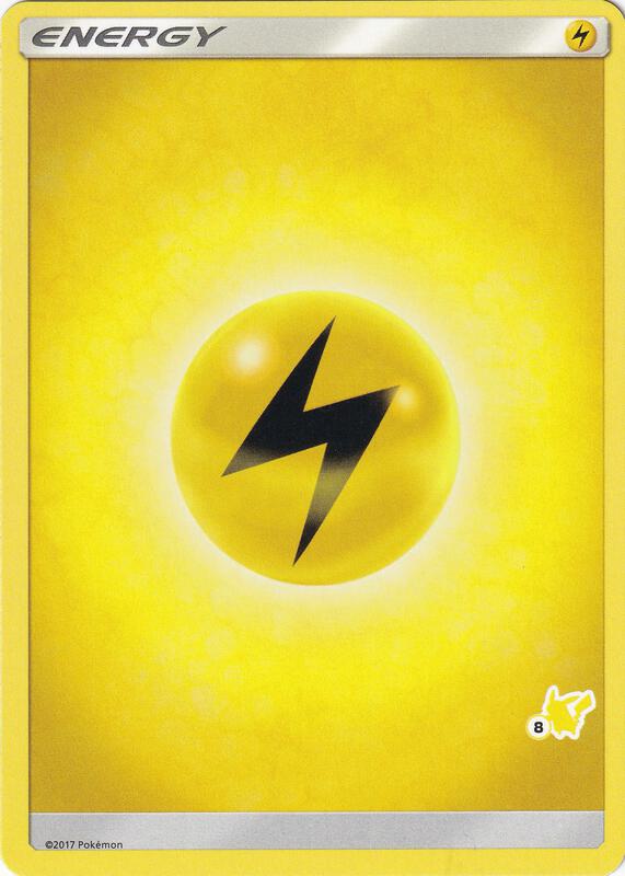 Lightning Energy (#8 Pikachu Stamped) Pokemon card from Battle Academy