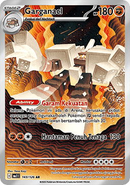 Garganacl Pokemon card from Mega Evolution IDTH