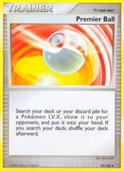 Premier Ball Pokemon card from Stormfront