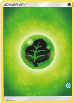 Grass Energy (2) Pokemon card from SM Trainer Kit: Alolan Sandslash & Alolan Ninetales