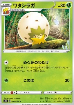 Eldegoss Pokemon card from Shield