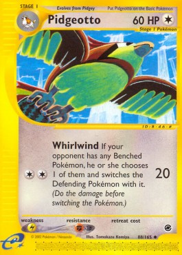 Pidgeotto Pokemon card from Expedition Base Set